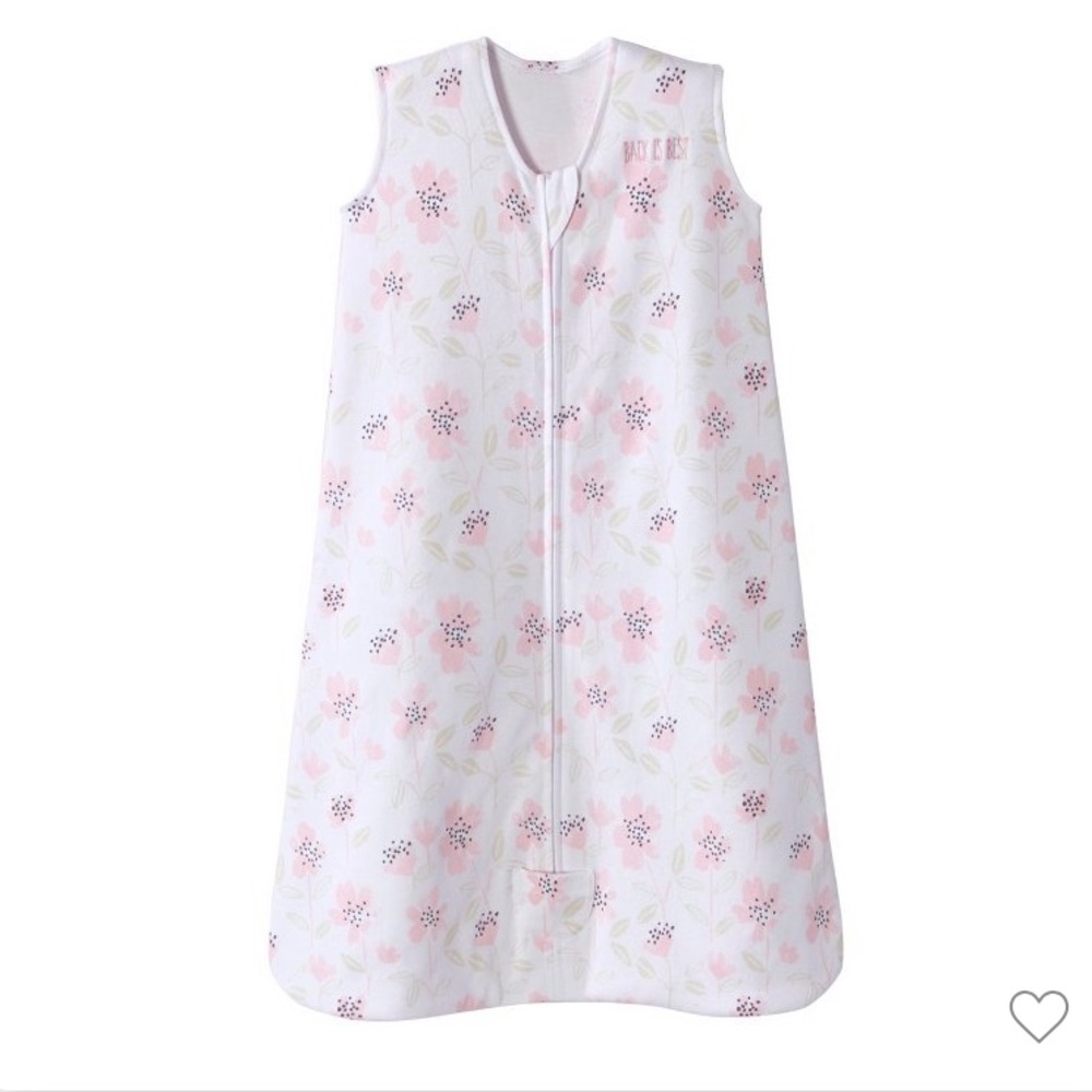 Pink floral Halo sleep sack, size large